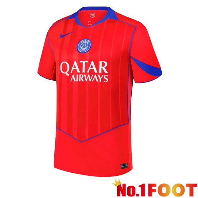 Paris PSG Third Soccer Jersey Red 2025/2026