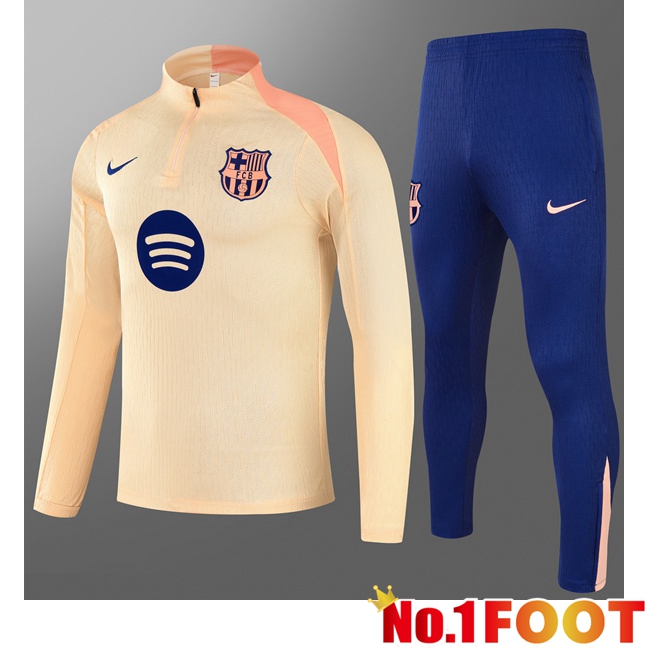 FC Barcelona Kids kit Training Tracksuit Yellow 2025/2026
