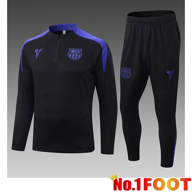 FC Barcelona Kids kit Training Tracksuit Black 2025/2026