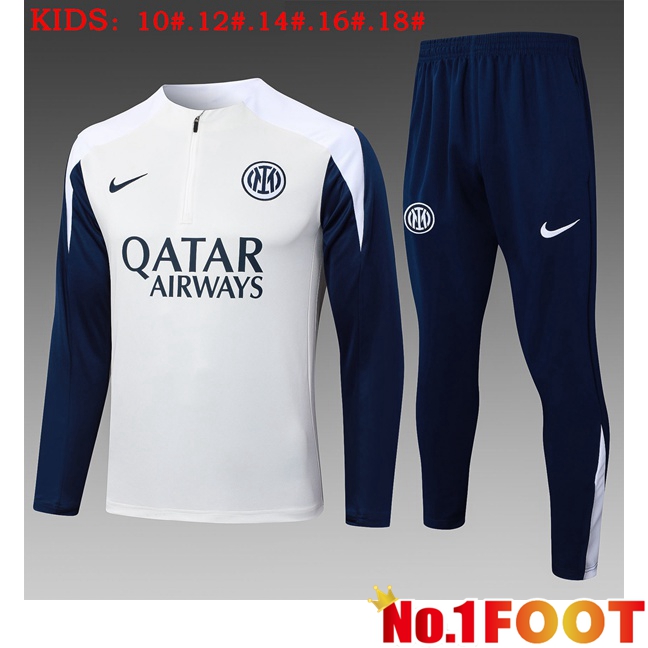 Paris PSG Kids kit Training Tracksuit White 2025/2026