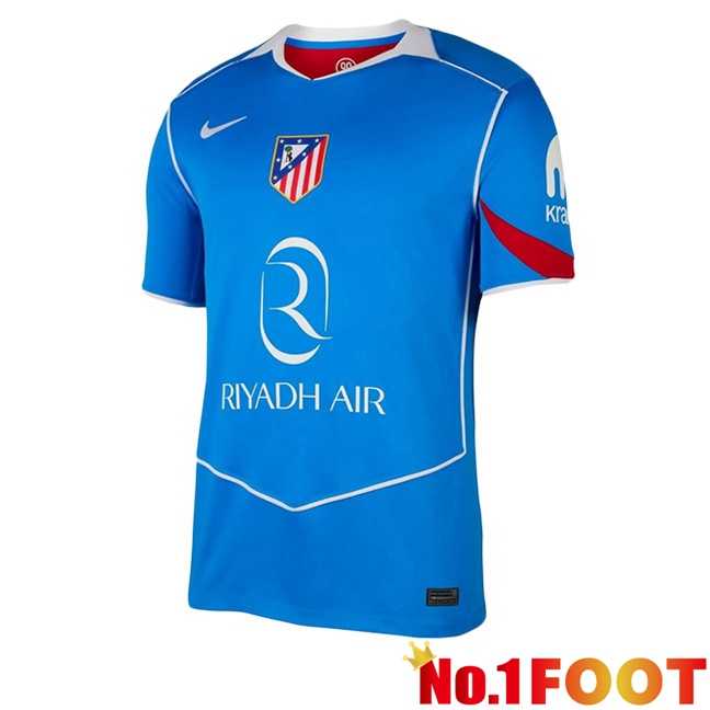Atletico Madrid Third Soccer Jersey Blue 2025/2026
