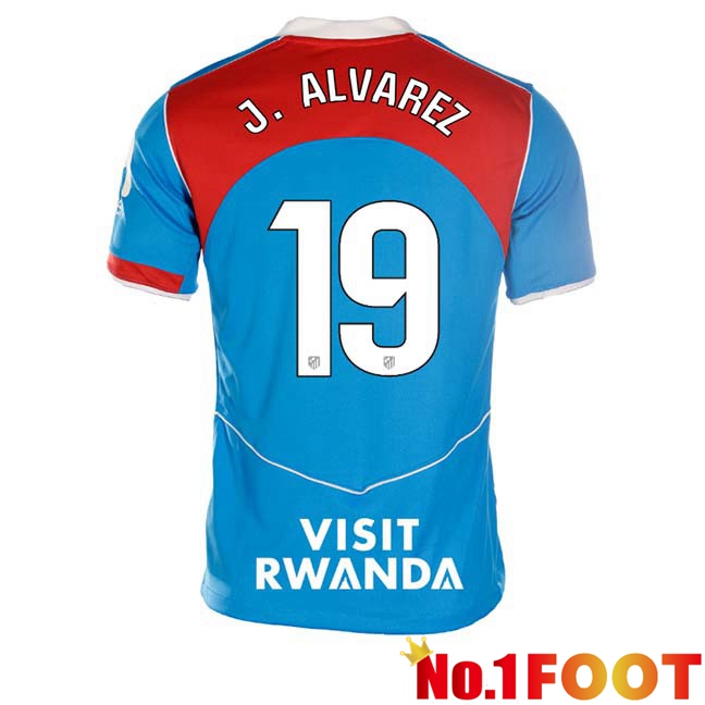 Atletico Madrid (J. ALVAREZ 19) Third Soccer Jersey Blue 2025/2026