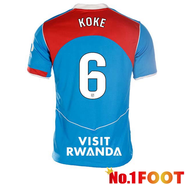 Atletico Madrid (KOKE 6) Third Soccer Jersey Blue 2025/2026