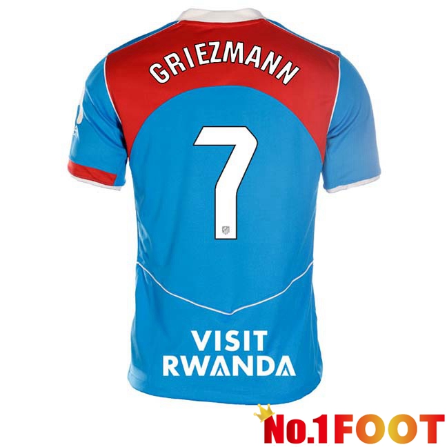 Atletico Madrid (GRIEZMANN 7) Third Soccer Jersey Blue 2025/2026