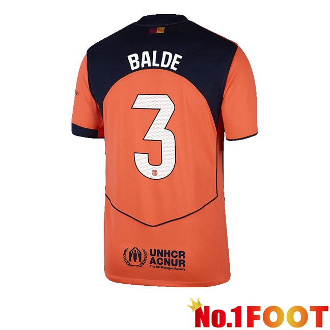 FC Barcelona (BALDE 3) Third Soccer Jersey Red 2025/2026