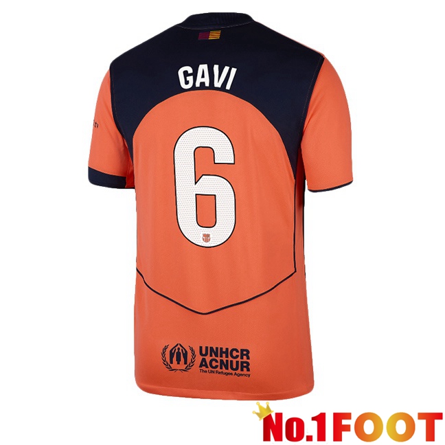 FC Barcelona (GAVI 6) Third Soccer Jersey Red 2025/2026