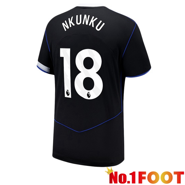 FC Chelsea (Nkunku 18) Third Soccer Jersey Black 2025/2026