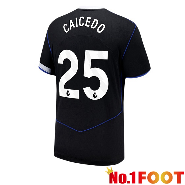 FC Chelsea (Caicedo 25) Third Soccer Jersey Black 2025/2026