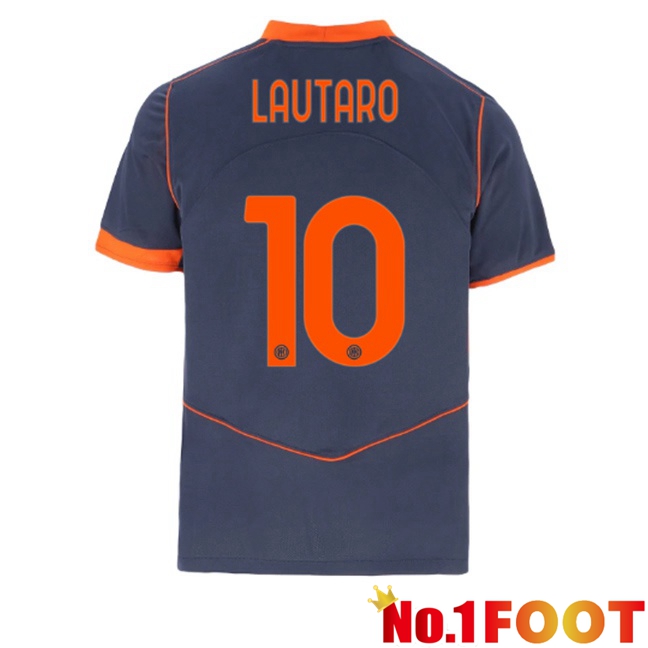Inter Milan (LAUTARO 10) Third Soccer Jersey Grey 2025/2026