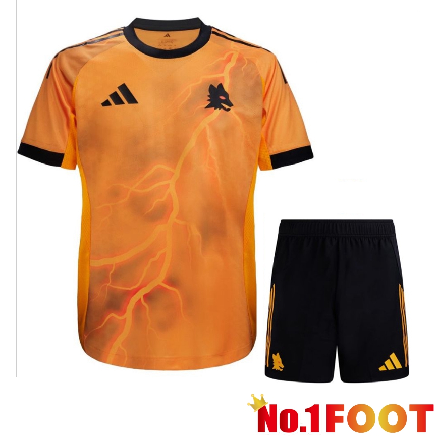 AS Rome Away kit Soccer Jersey + Shorts 2025/2026