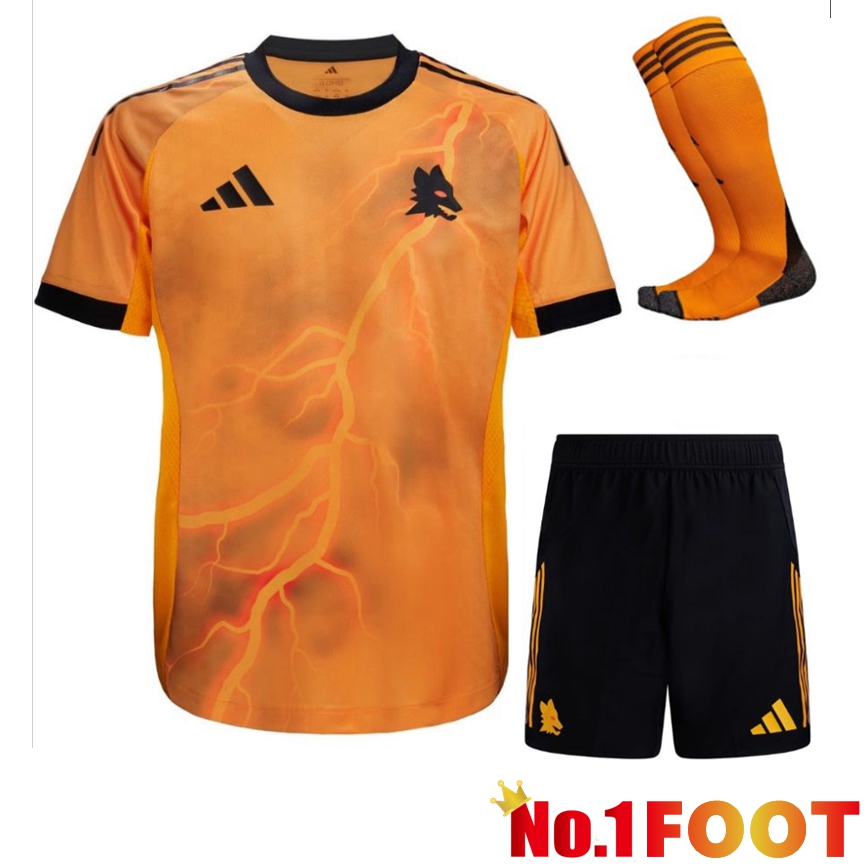AS Rome Away kit Soccer Jersey (Shorts + Socks) 2025/2026