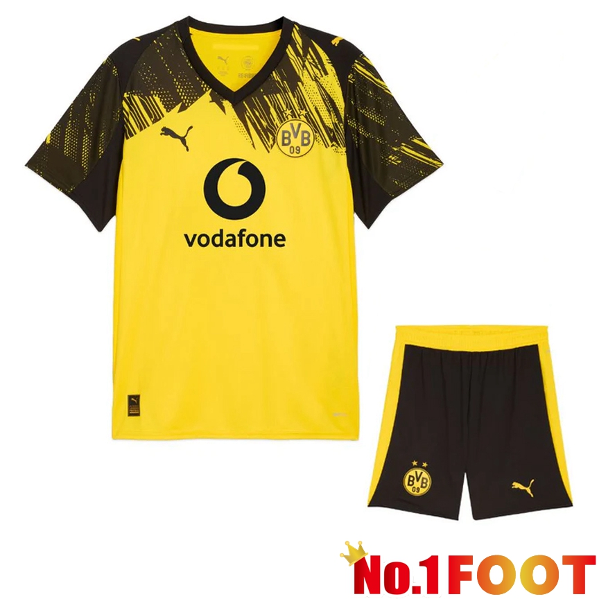 BVB Dortmund Home kit Soccer Jersey + Shorts 2025/2026