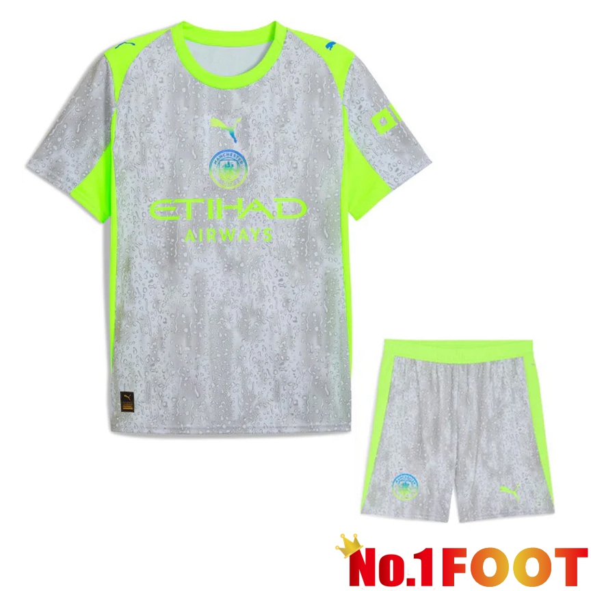 Manchester City Third kit Soccer Jersey + Shorts 2025/2026