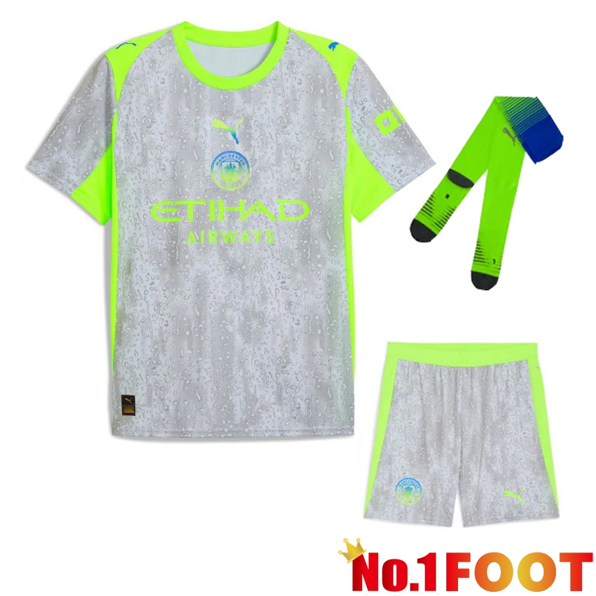 Manchester City Third kit Soccer Jersey (Shorts + Socks) 2025/2026