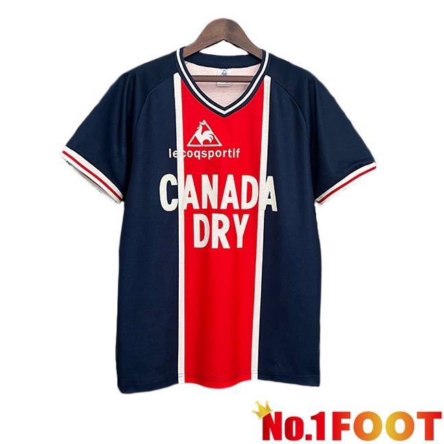 Paris PSG Retro Home Soccer Jersey Blue Royal Red 1973-1974