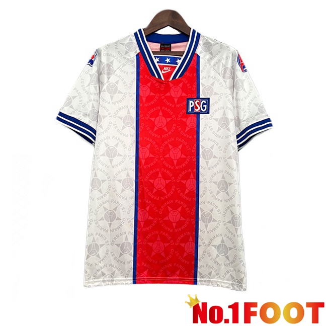 Paris PSG Retro Away Soccer Jersey White 1994-1995