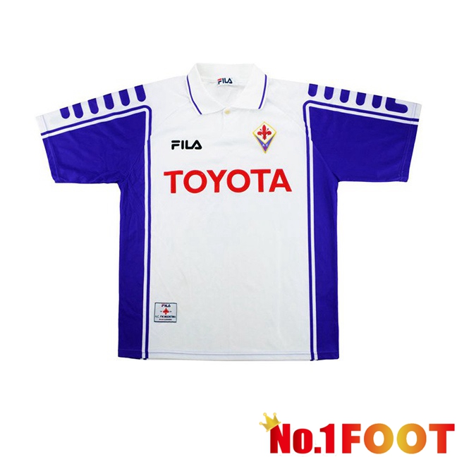 ACF Fiorentina Retro Away Soccer Jersey White 1999-2000