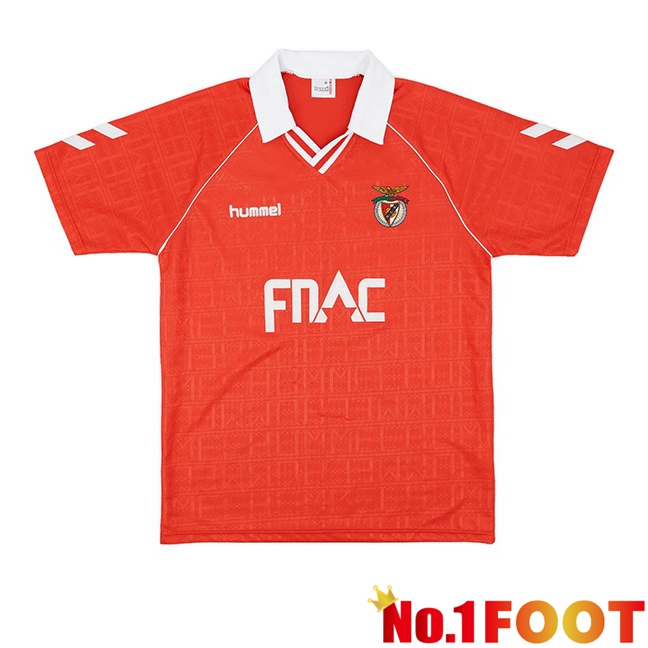 S.L Benfica Retro Home Soccer Jersey Red 1990-1991