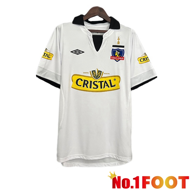 Colo-Colo Retro Home Soccer Jersey White 2003