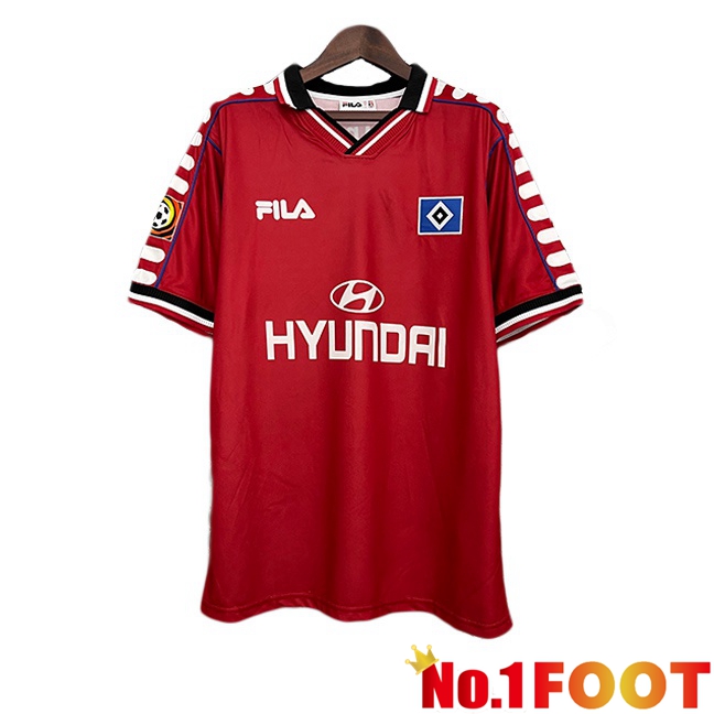 Hamburger SV Retro Third Soccer Jersey Red 2000-2001