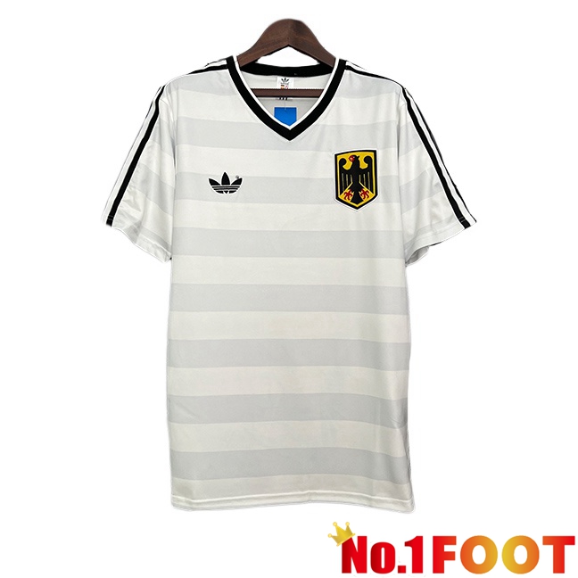 Germany Retro Soccer Jersey Special Edition White 1984