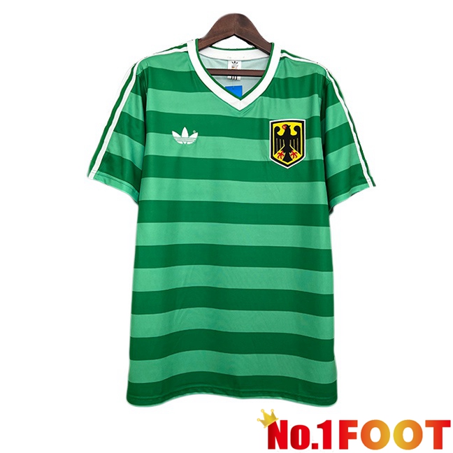 Germany Retro Soccer Jersey Special Edition Green 1984