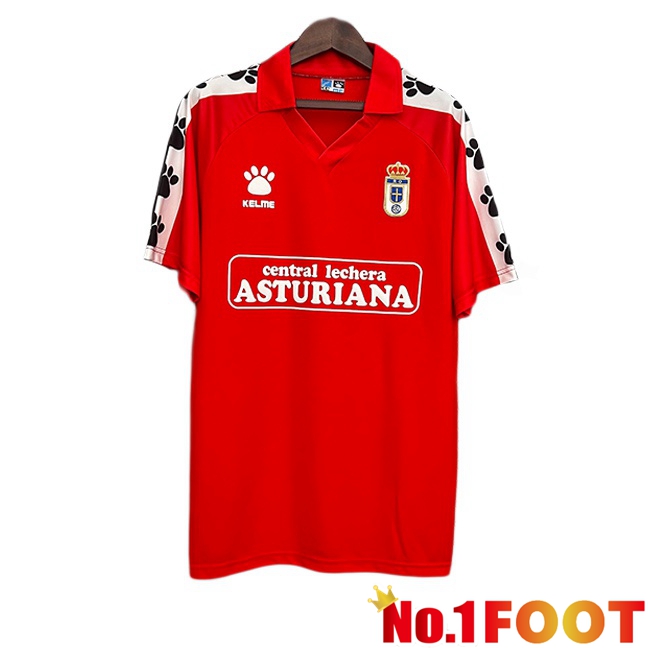 Rayo Vallecano Retro Away Soccer Jersey Red 1990-1991