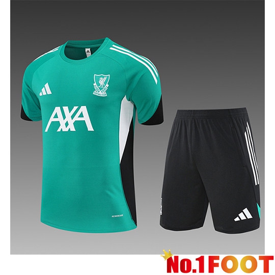 FC Liverpool Kids kit Training T Shirt Green/White/Black 2025/2026