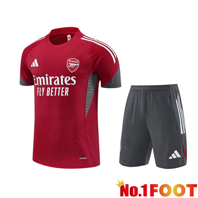 Arsenal kit Training T Shirt + Shorts Red 2025/2026