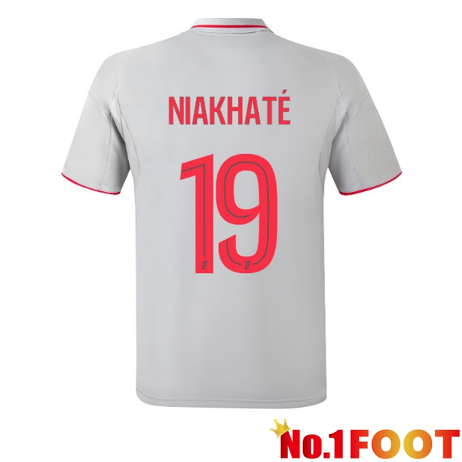 lyon OL (NIAKHATÉ 19) Third Soccer Jersey Grey 2025/2026