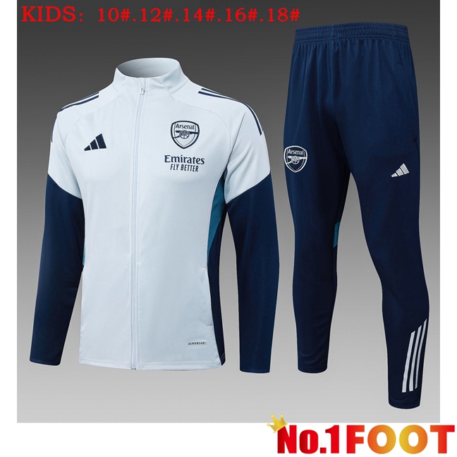 Arsenal Kids skit Training Tracksuit - Training Jacket Grey 2025/2026