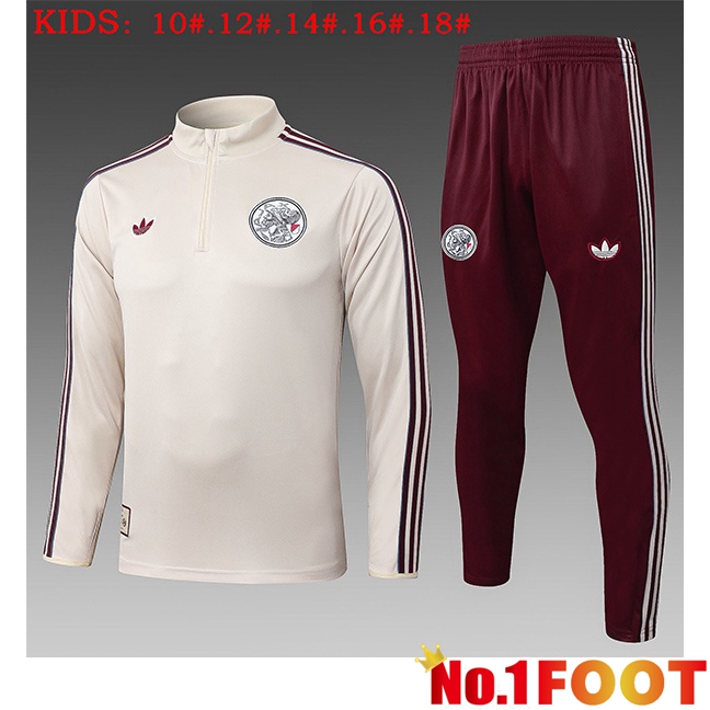AFC Ajax Kids kit Training Tracksuit Yellow 2025/2026