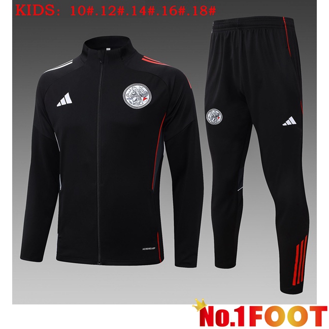 AFC Ajax Kids skit Training Tracksuit - Training Jacket Black 2025/2026
