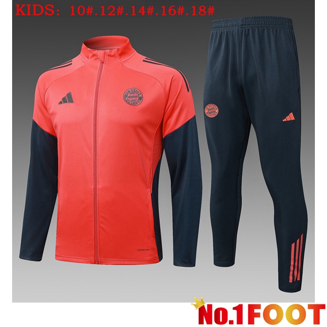 Bayern Munich Kids skit Training Tracksuit - Training Jacket Orange 2025/2026