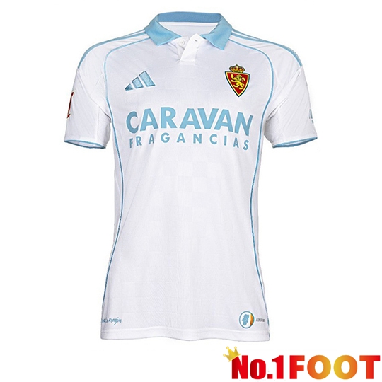 Real Zaragoza Home Soccer Jersey 2025/2026