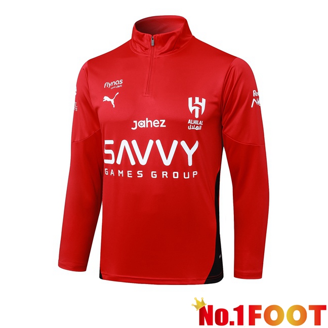 Al-Hilal FC Training Sweatshirt Red 2025/2026