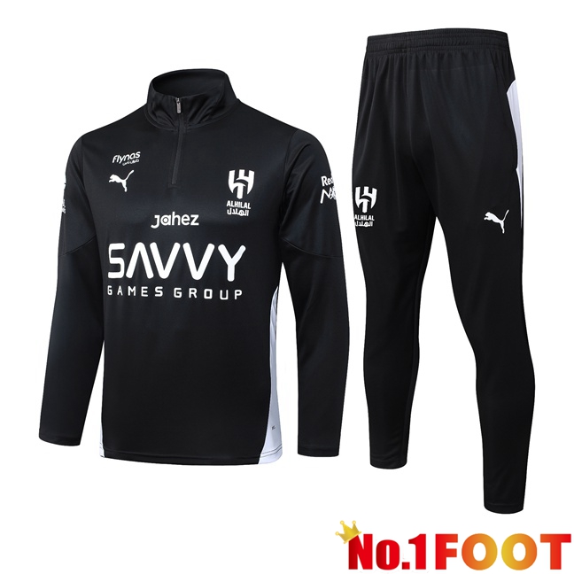 Al-Hilal FC kit Training Tracksuit Black 2025/2026