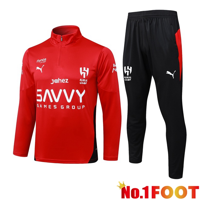 Al-Hilal FC kit Training Tracksuit Red 2025/2026