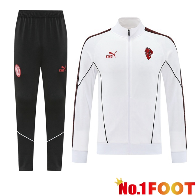 AC Milan kit Training Tracksuit - Training Jacket White 2025/2026