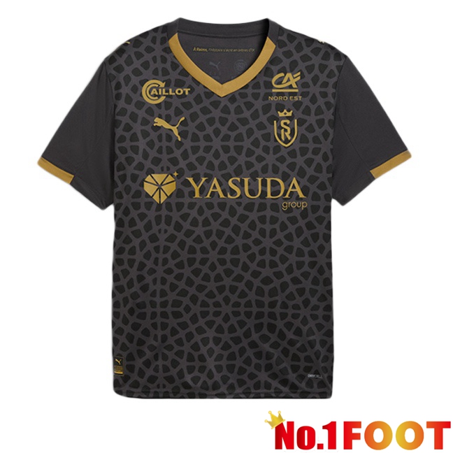 Stade de Reims Third Soccer Jersey Black 2025/2026