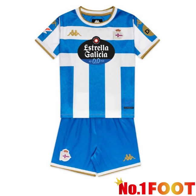Deportivo de La Coruna Kids Home Soccer Jersey Blue White 2025/2026