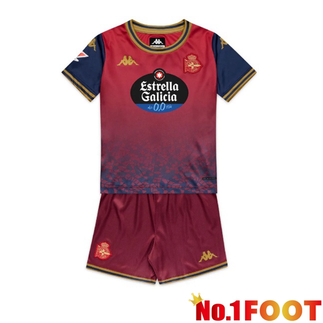 Deportivo de La Coruna Kids Away Soccer Jersey Brown 2025/2026