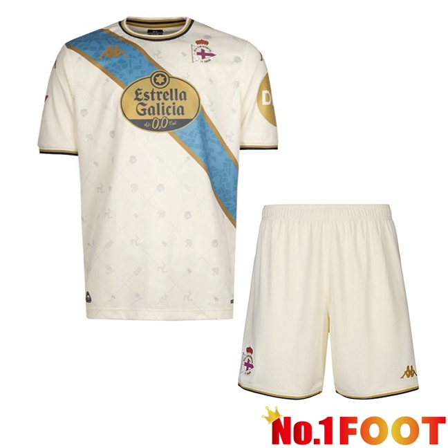 Deportivo de La Coruna Kids Third Soccer Jersey Yellow 2025/2026