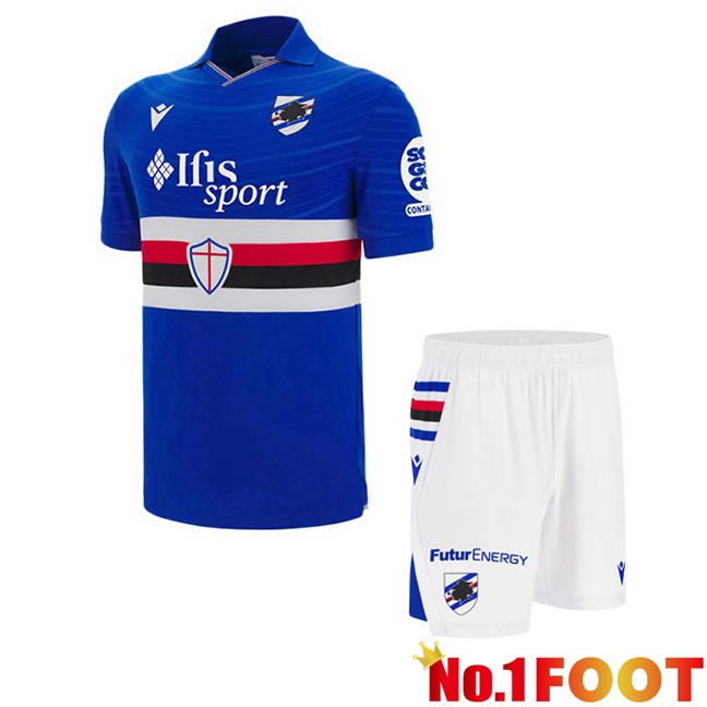 UC Sampdoria Kids Home Soccer Jersey Blue 2025/2026