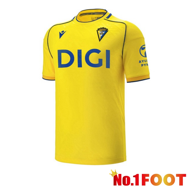 Cadiz CF Home Soccer Jersey Yellow 2025/2026
