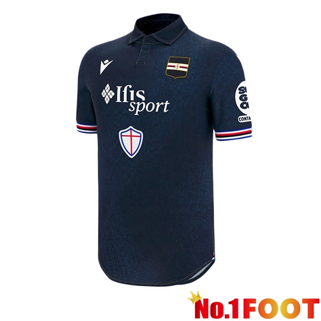 UC Sampdoria Third Soccer Jersey Black 2025/2026