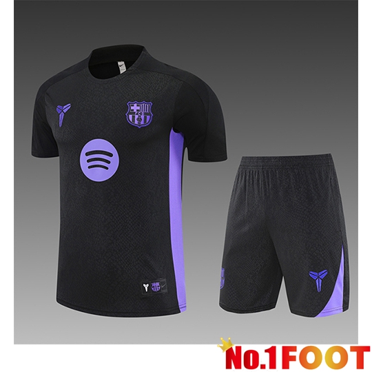 FC Barcelona Kids kit Training T Shirt Black/Purple 2025/2026