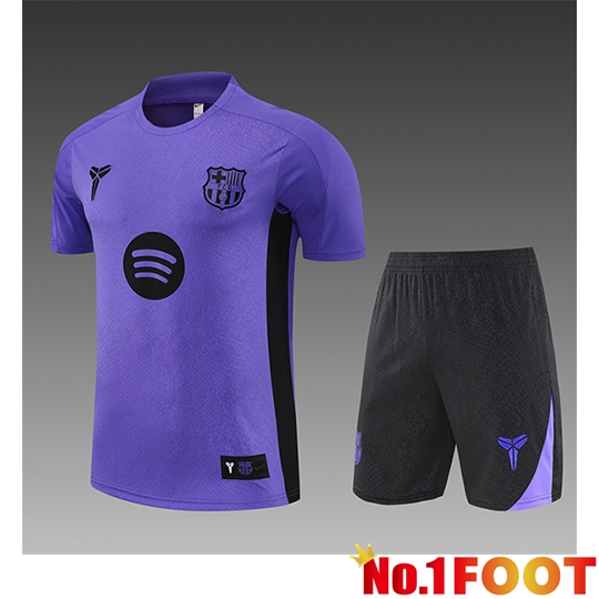FC Barcelona Kids kit Training T Shirt Purple/Black 2025/2026