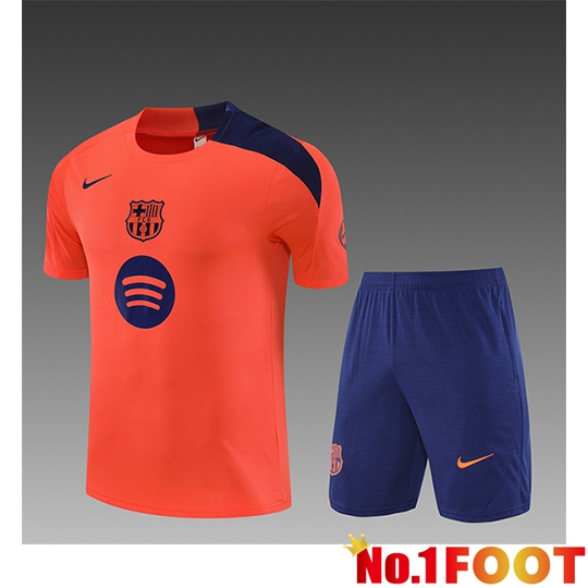 FC Barcelona Kids kit Training T Shirt Orange/Purple 2025/2026