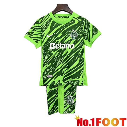 Sporting SCP Kids Goalkeeper Soccer Jersey Green 2025/2026